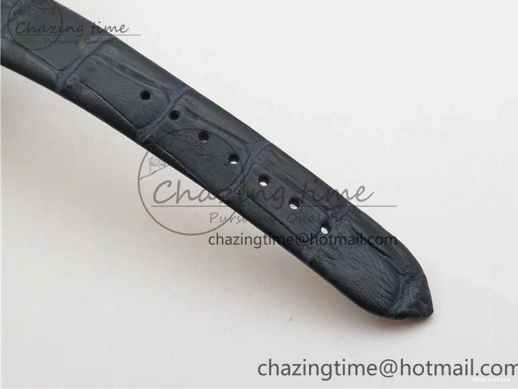 0701 UrbanChic Ladies’ De Ville Trésor Diamond SS 3AF 1:1 Best Edition Black MOP Dial On Black Leather Strap Swiss Quartz 7878
